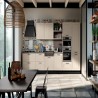 Elba modular kitchen, with slatted door