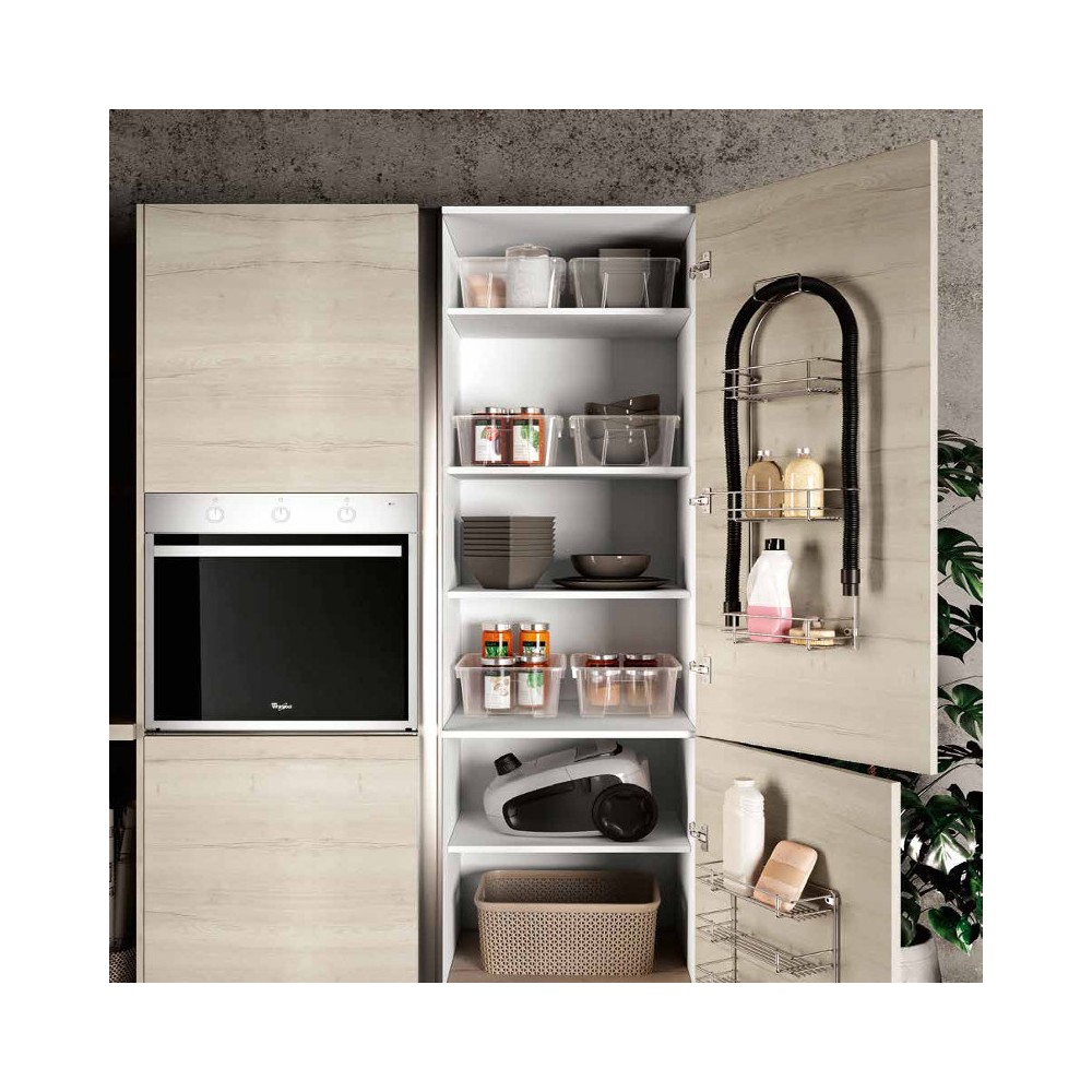 Capri modular kitchen, with island and integrated