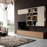 Saturno 300 living room, matt Barley color, QSM300 blond walnut