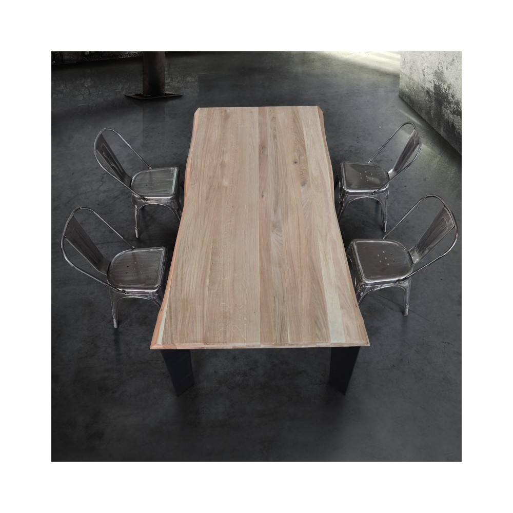 Table fixe de base en bois massif épaisseur 4 ou 6