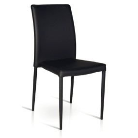 Elsa padded chair, covered in 710 eco-leather