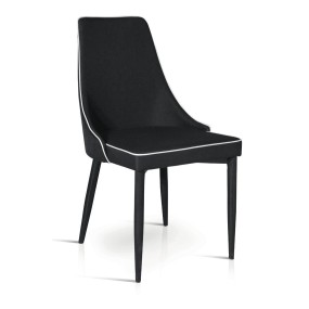 Ambra chair in upholstered fabric, tubular metal frame 47 x 57 x 88 cm, chair x 4 pcs.