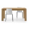 Table extensible Antiparo, avec 2 rallonges de 40 cm en bois de chêne naturel brossé