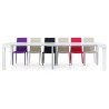 Panarea 3 console table in white ash laminate, extendable up to 300 cm