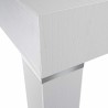 Table console en stratifié frêne blanc, extensible jusqu'à 300 cm