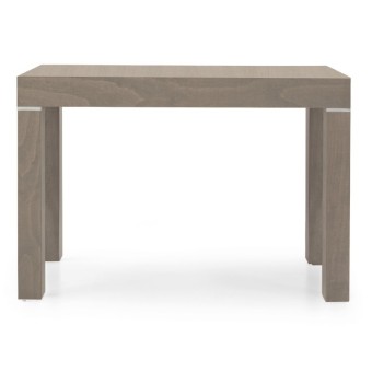 Table console Panarea 2 en stratifié frêne gris tourterelle, extensible jusqu'à 300 cm