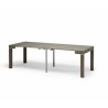 Table console Panarea 2 en stratifié frêne gris tourterelle, extensible jusqu'à 300 cm