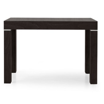 Panarea 1 console table in dark wenge laminate, extendable up to 300 cm