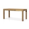 Ibiza extendable table in solid wood, with a 50 cm extension, natural oak color