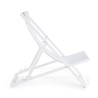 Taylor deck chair, white structure, 2x1 textilene cover, pack of 4 pcs.