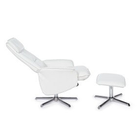 Bizzotto Recliner Armchair with White