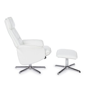 Bizzotto Recliner Armchair with White