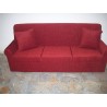 Doria 3 seater sofa in completely removable fabric. Measurements: Lx186 Px74 Hx84 cm