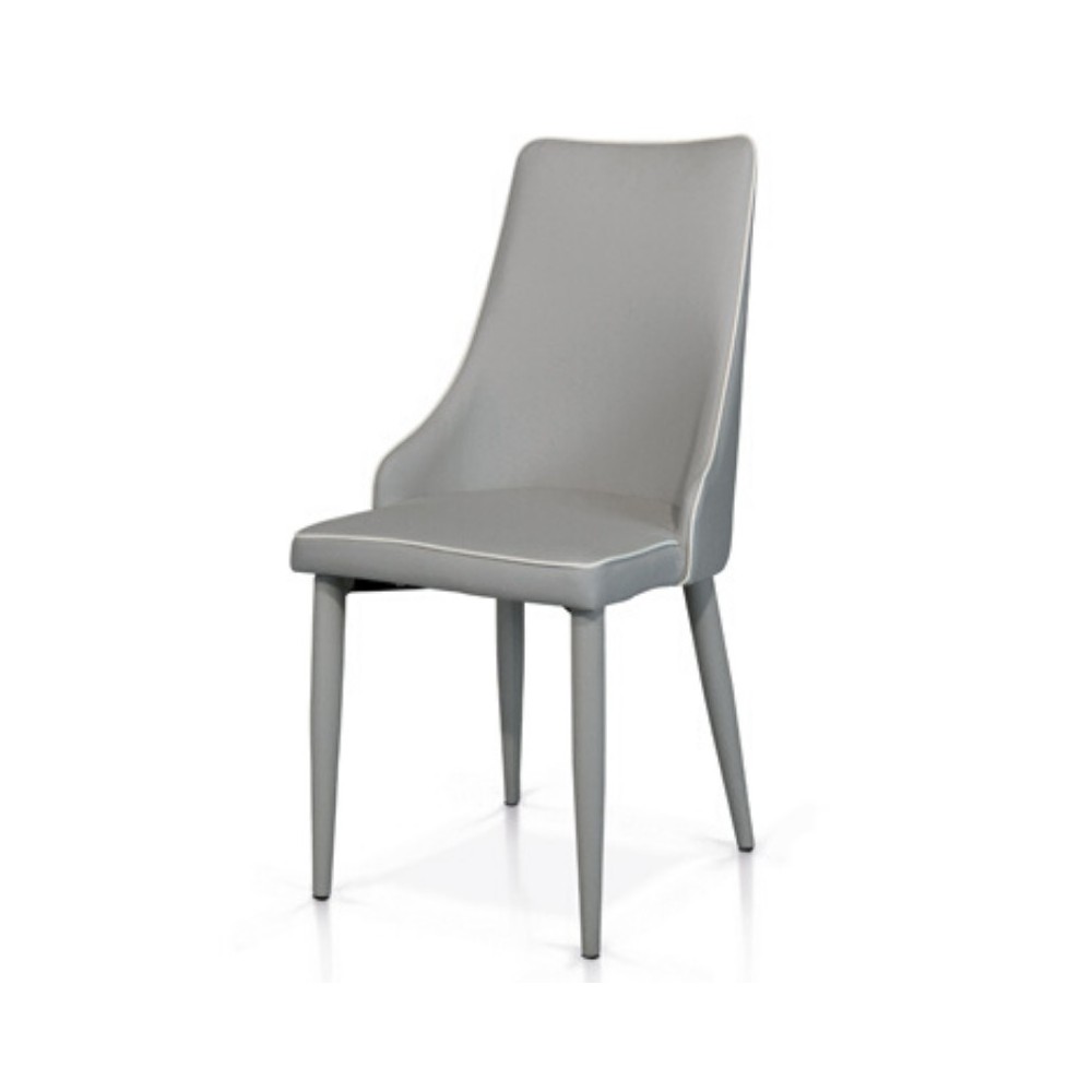 Ligia chair in eco-leather, metal legs 980