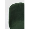 Sgabello bar Irelia velluto colore verde gambe acciaio tubolare 2 pz.