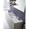 Boris bathroom, depth 35 cm, space-saving, matt hemp color, matt iris
