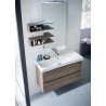 Salle de bain Ivo, gain de place, profondeur 35 cm, couleur orme frêne