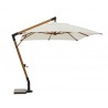 Parapluie bras Capua, 3X3 couleur écru, structure en bois et tissu polyester