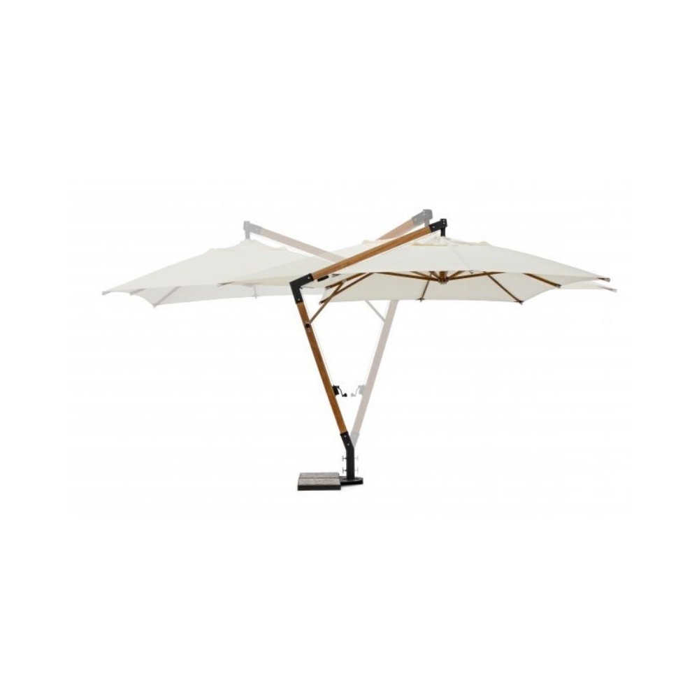 Parapluie bras Capua, 3X3 couleur écru, structure