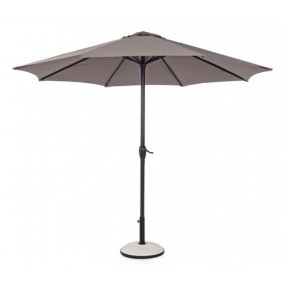 Kalife 3M umbrella, anthracite steel structure, dove gray polyester fabric