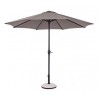 Kalife 3M umbrella, anthracite steel structure, dove gray polyester fabric