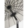 Atlanta 2.7M umbrella in painted aluminum, natural color canvas