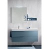 Calisto bathroom Depth 35 cm space-saving, Ideal color, Cerulean Opaque