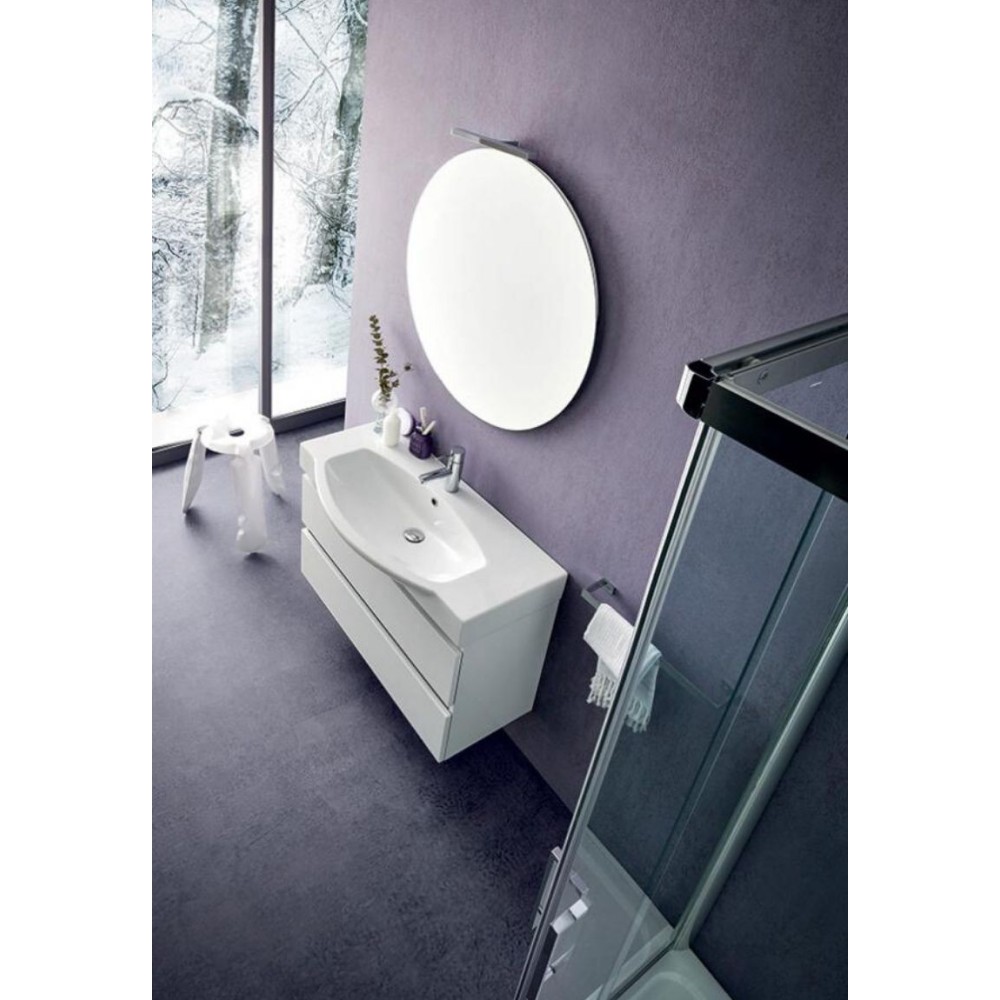 Deo bathroom, space-saving 35 cm depth, Glossy