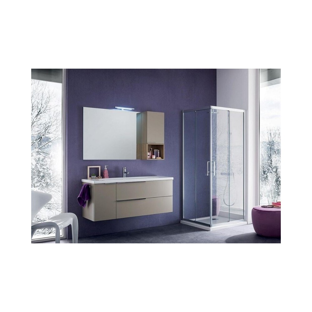 Salle de bain Sanseno profondeur 45 cm, couleur