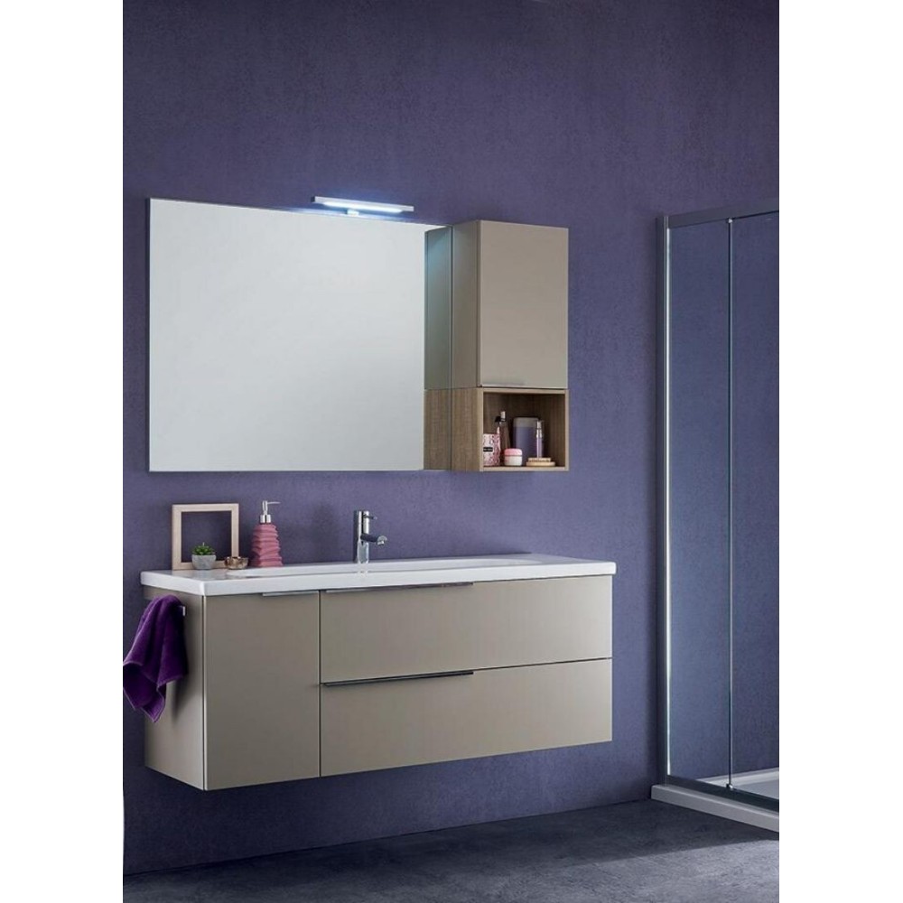 Salle de bain Sanseno profondeur 45 cm, couleur