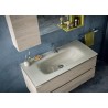 Torino bathroom depth 50 cm, Nodato Creta color, Kiwi lacquered
