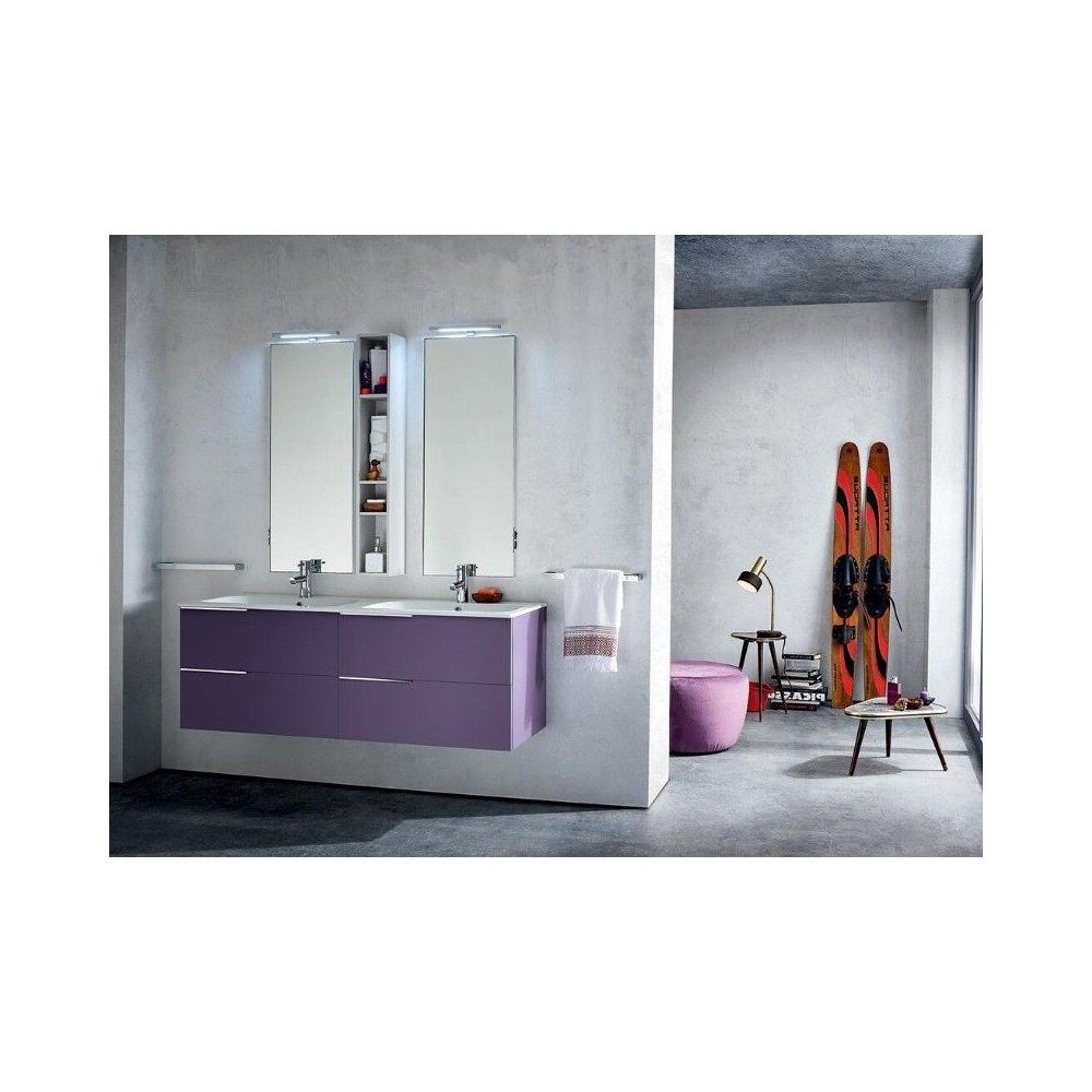 Salle de bain Lido profondeur 50 cm, couleur Iris