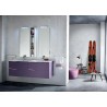 Salle de bain Lido profondeur 50 cm, couleur Iris Mat, Blanc Mat