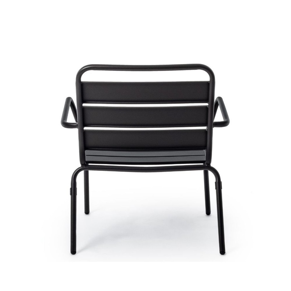 Marlyn outdoor armchair in steel, anthracite