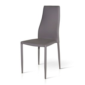 Miria chair in eco-leather, coated metal frame, x 6 pcs