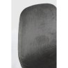 Sgabello bar Irelia in velluto, colore grigio scuro e gambe in acciaio tubolare, x 2 pz.