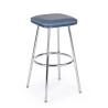 Agnes bar stool in blue eco-leather,