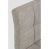 Greyson bar stool with imitation leather upholstery, vintage light gray color, x 2 pcs