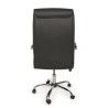 Queensland office armchair with armrests, in dark gray imitation leather