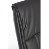 Sydney office armchair with armrests, in dark gray imitation leather, x 2 pcs