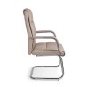 Sydney office armchair with armrests, in dove gray imitation leather, x 2 pcs
