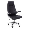 Camberra office armchair in imitation leather, black color