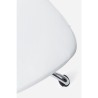 Poltrona ufficio Nausica Pu in similpelle, colore bianco
