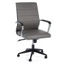Brent office armchair with imitation leather armrests, mud gray color, x 2 pcs