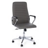 Derek office armchair with leatherette armrests, mud gray color, x 2 pcs