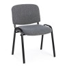 Conference chair in polyester fabric, gray color, x 10 pcs