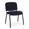 Chaise de conférence en tissu polyester, coloris noir, x 10 pcs