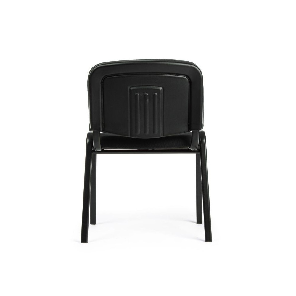 Conference chair in polyester fabric, black color,