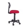 Chaise de bureau Artemis en tissu maille polyester, couleur rouge