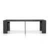 Elba console table with 5 extensions of 50 cm, marble finish melamine